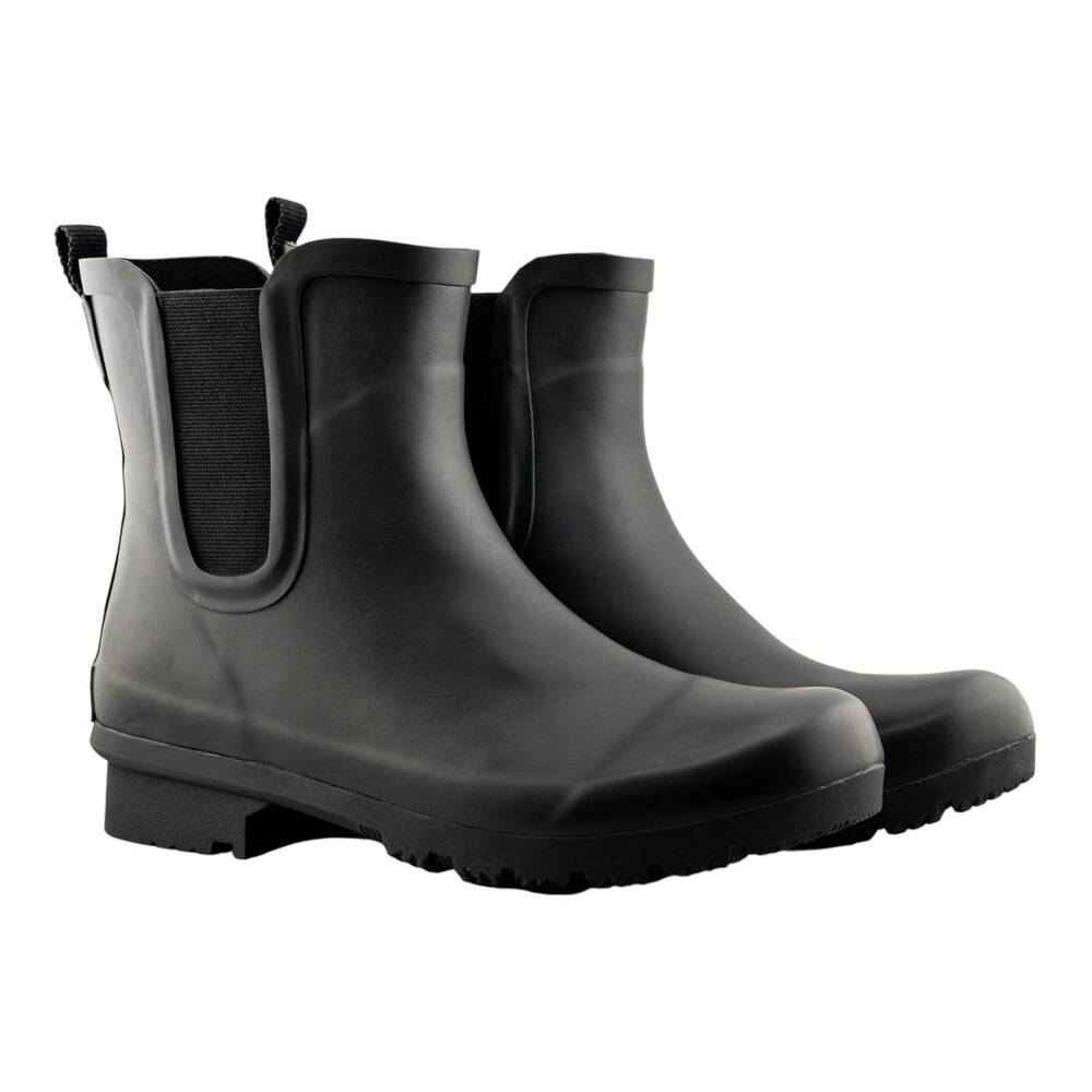 NEW ROMA women's chelsea rain boot in charcoal